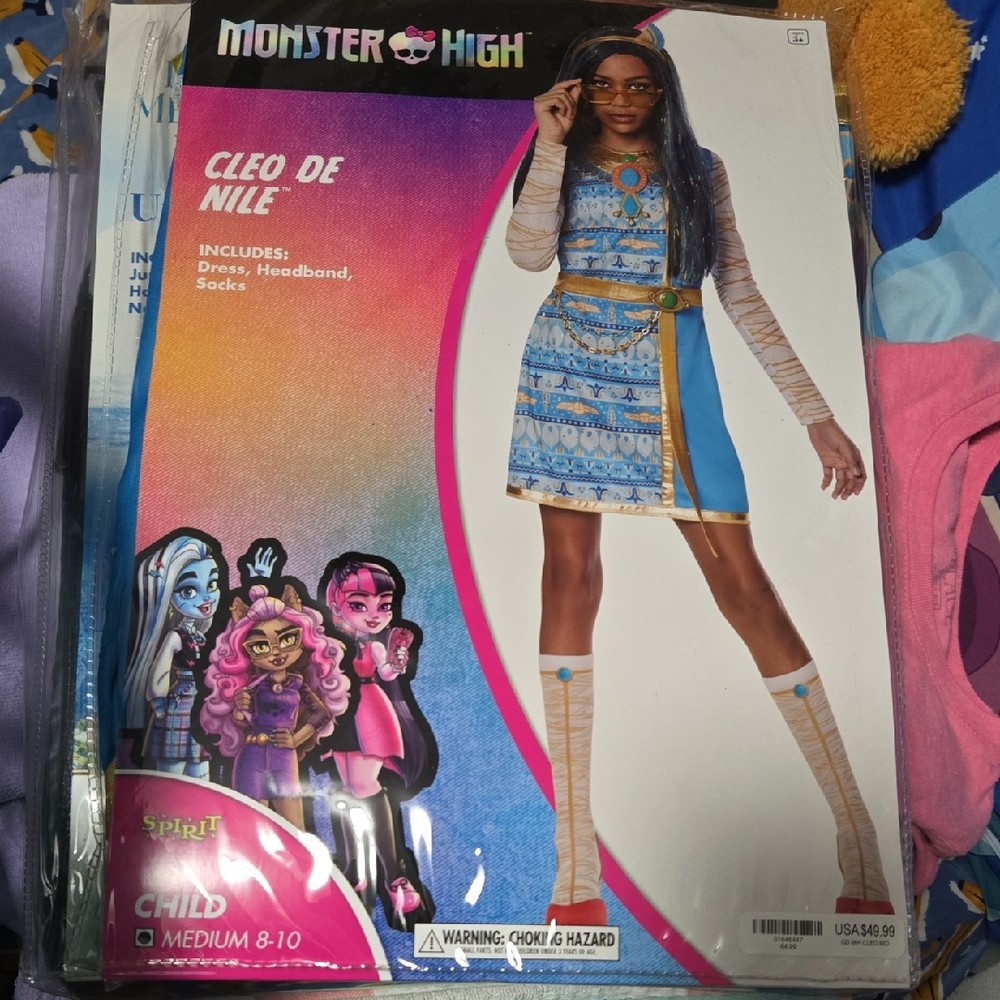 Monster High Cleo de Nile Blue and Gold Costume